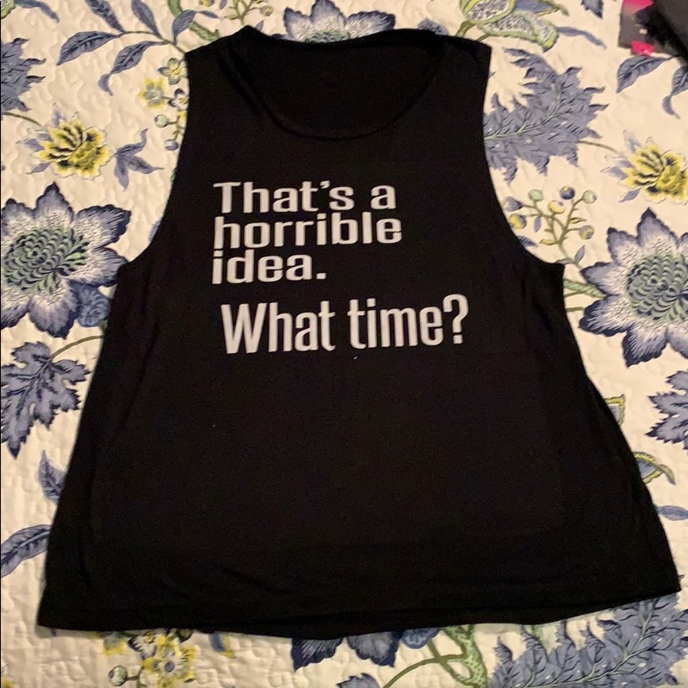 Black athletic tank